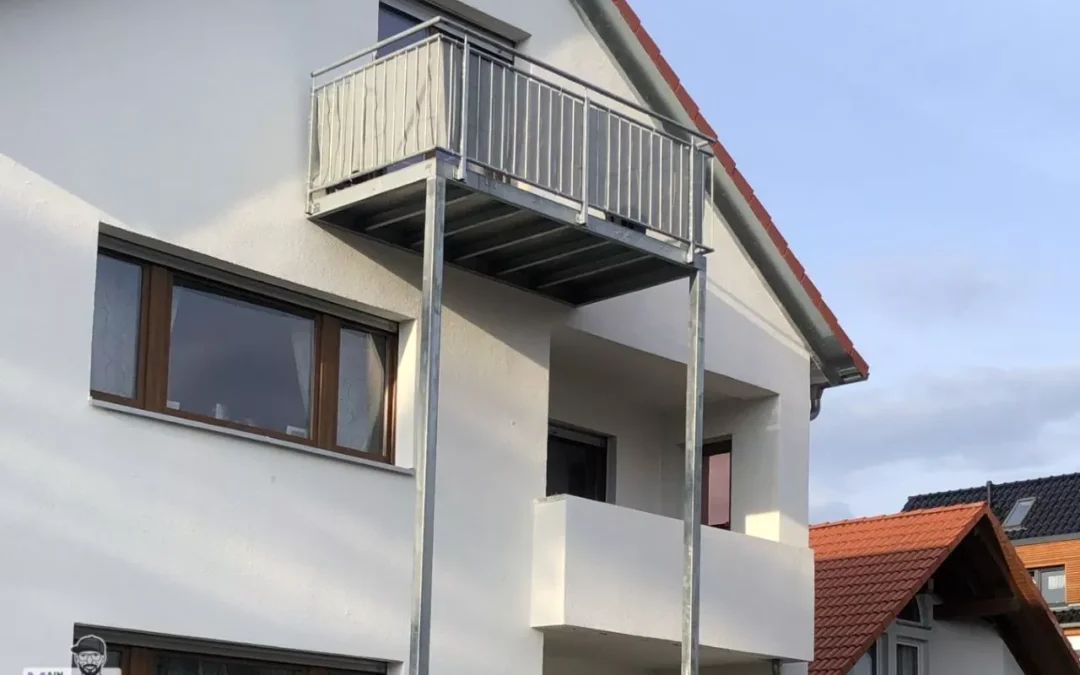 Anbaubalkon Stahl Verzinkt Stabfuellung