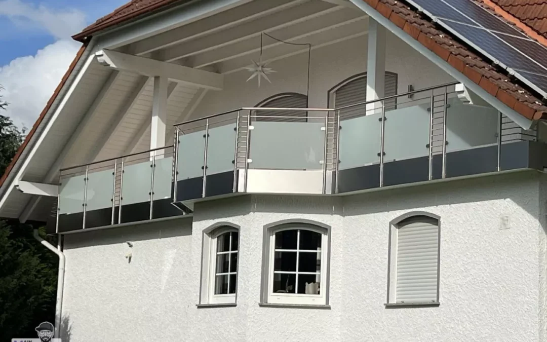 Flachstahl Balkongelaender Edelstahlhandlauf
