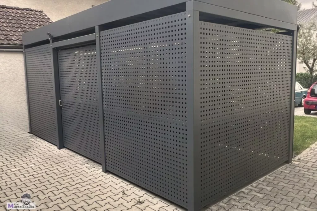 Einhausung Inkl Flachdach mit Lochblech Einhausung inkl Flachdach mit Lochblech