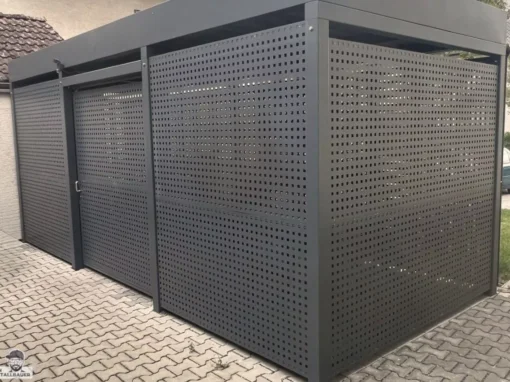 Einhausung inkl Flachdach mit Lochblech