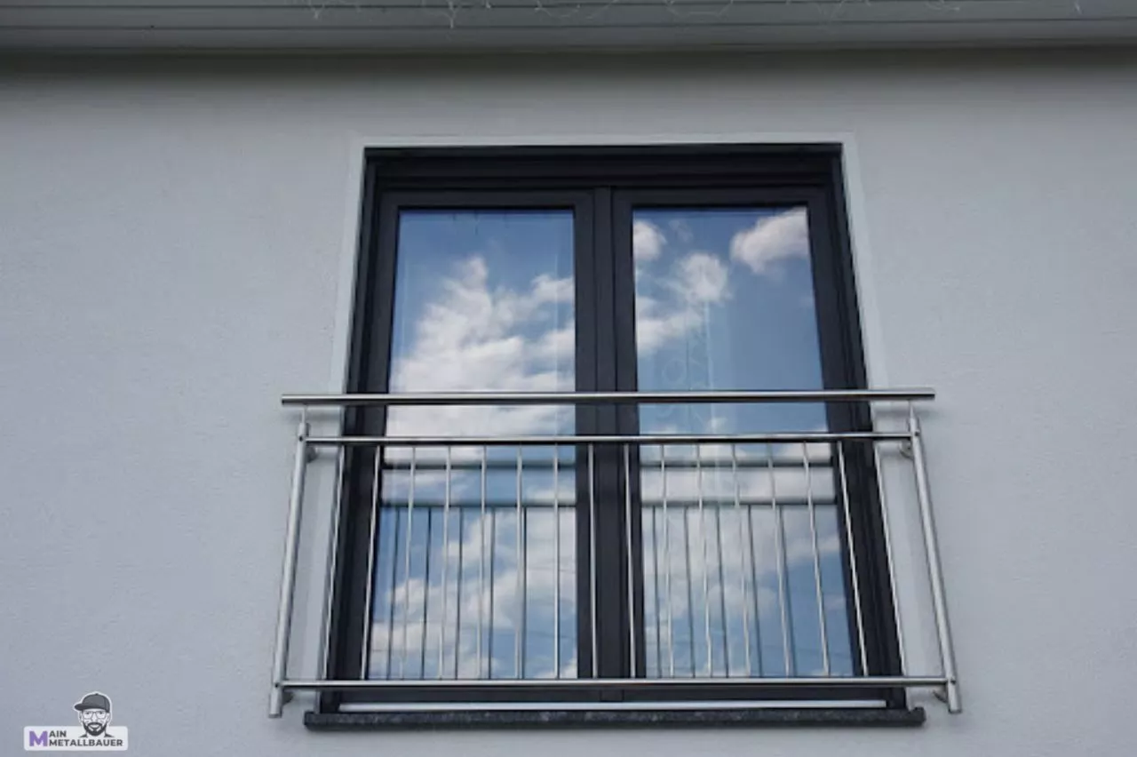 Franzoesischer Balkon aus Edelstahl