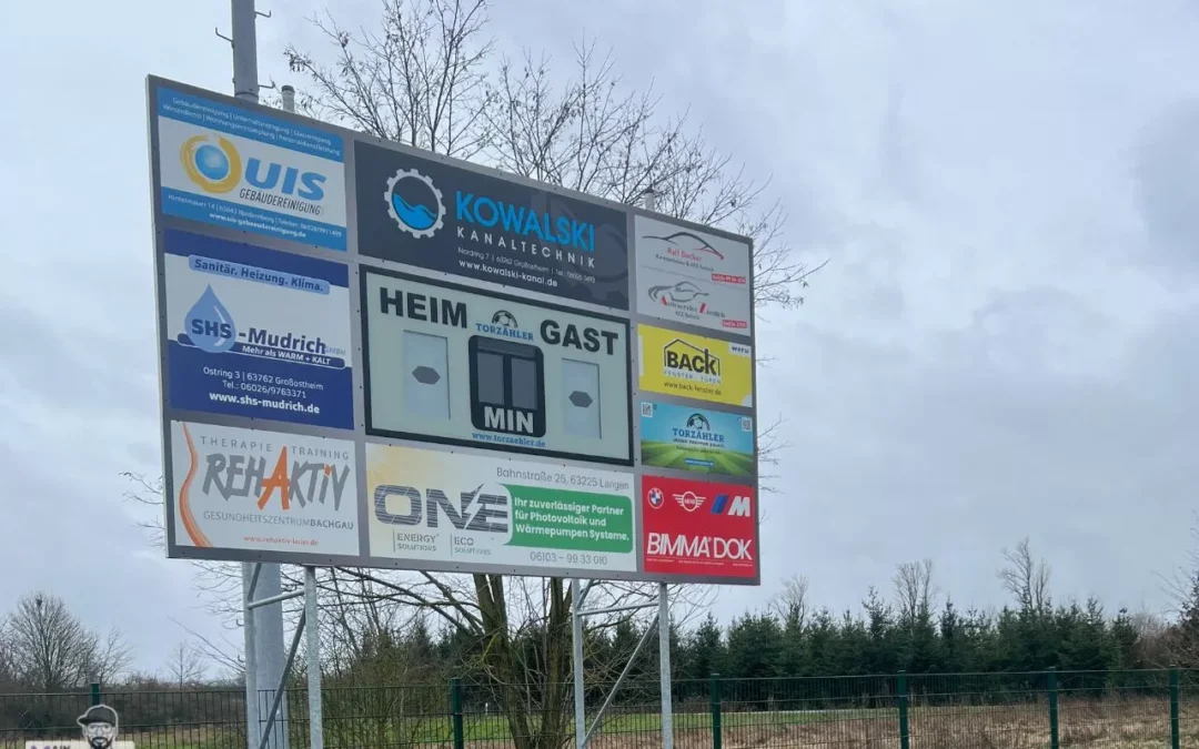 Torzaehler Fussball Solarbetrieben