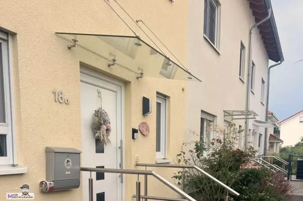 Glasvordach Freitragend Glasvordach freitragend