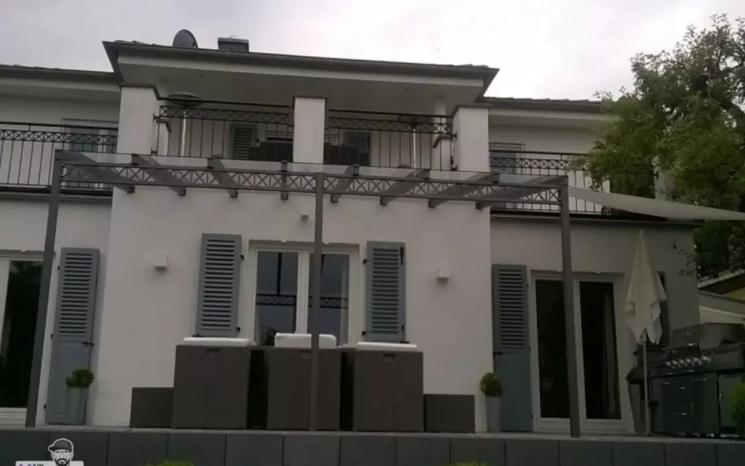 Terrassenuberdachung Aus Stahl Mit Glasdach